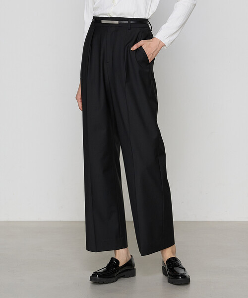 COMME CA(コムサ)の「〔 TALLサイズ 〕 【セットアップ対応】2WAYストレッチトロ ワイドパンツ(その他パンツ・レディース・ブラック/グレー・13号/15号)」の1枚目の写真