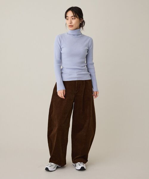 CRAFT STANDARD BOUTIQUE（クラフトスタンダードブティック）の「コーデュロイコクーンパンツ（その他パンツ・レディース・ブラウン/ブラック・M/L）」の7枚目の写真