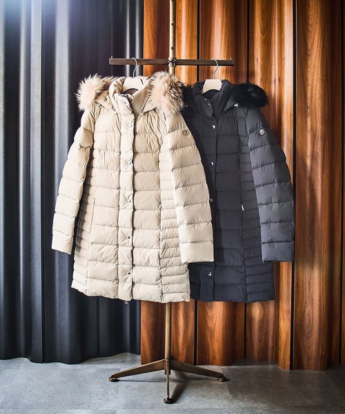 CAPEHORN（ケープホーン）の「(CAPE HORN)QUINA MURMASKY（ダウンジャケット/コート・レディース・ブラック/ベージュ・M）」の3枚目の写真