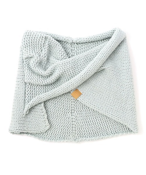 バルキーヤーンハンドニットスヌード（ネックウォーマー/スヌード