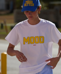 MOOD STITCH LOGO BASIC FIT T SHIRTS WHITE