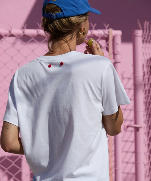 MOODBETTER(ムード ベター)の「MOOD STITCH LOGO BASIC FIT T SHIRTS WHITE(Tシャツ/カットソー・レディース・その他・FREE)」の3枚目の写真