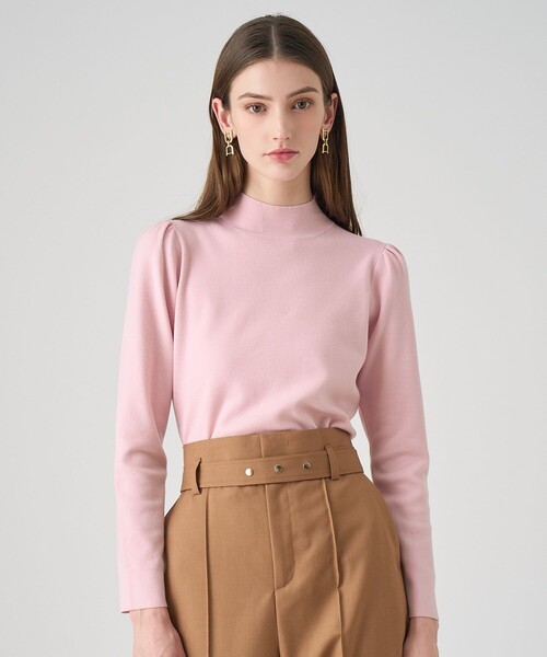 ANAYI（アナイ）の「フルニードルギャザースリーブ プルオーバー（ニット/セーター・レディース・ブラック/ピンク/トップグレー/オフホワイト・38/36）」の9枚目の写真