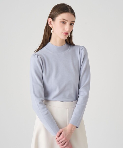 ANAYI（アナイ）の「フルニードルギャザースリーブ プルオーバー（ニット/セーター・レディース・ブラック/ピンク/トップグレー/オフホワイト・38/36）」の12枚目の写真