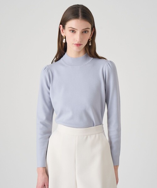 ANAYI（アナイ）の「フルニードルギャザースリーブ プルオーバー（ニット/セーター・レディース・ブラック/ピンク/トップグレー/オフホワイト・38/36）」の13枚目の写真