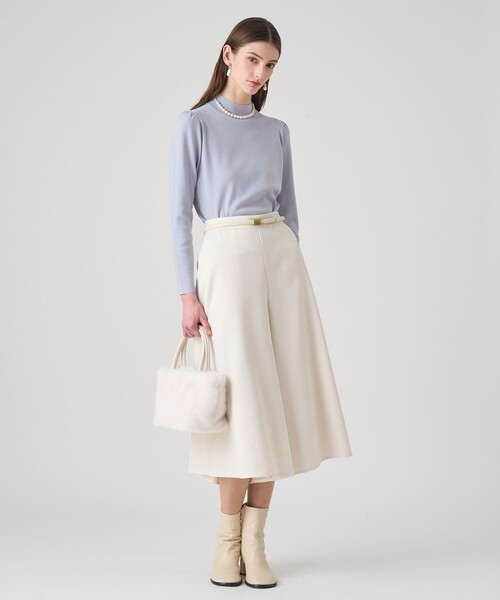 ANAYI（アナイ）の「フルニードルギャザースリーブ プルオーバー（ニット/セーター・レディース・ブラック/ピンク/トップグレー/オフホワイト・38/36）」の15枚目の写真