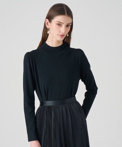 ANAYI（アナイ）の「フルニードルギャザースリーブ プルオーバー（ニット/セーター・レディース・ブラック/ピンク/トップグレー/オフホワイト・38/36）」の16枚目の写真