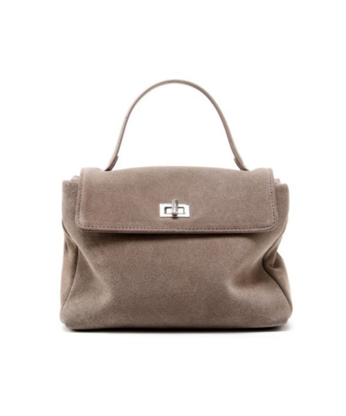 NiiNa(ニーナ)の「【 NiiNa / ニーナ 】高品質スエード×レザー2WAYミニショルダーバッグ(ショルダーバッグ・レディース・レッド/グレイッシュベージュ/ブラック/ブラウン/ダークブラウン・FREE)」の4枚目の写真