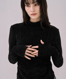 UNITED TOKYO | 【残りわずか！】トリアセテートベロアプルオーバー｜ウォッシャブル/オフィスカジュアル/オケージョン/細見え/冬服(Tシャツ/カットソー)