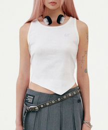 T22.00 Sleeveless Logo T-shirt _ White Logo