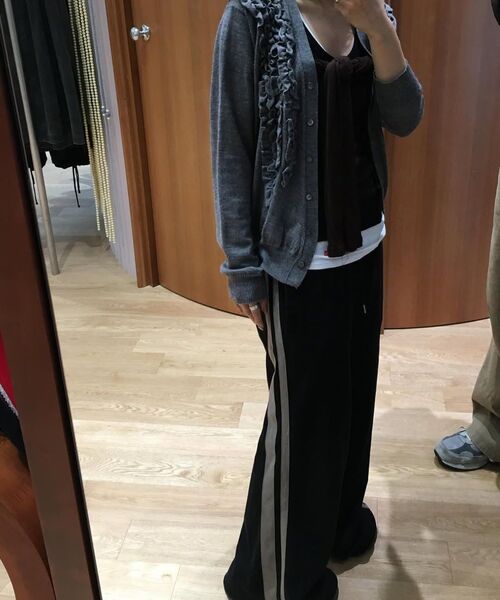 eastserviceshop（イーストサービスショップ）の「ヘリンボーンサイドラインスウェットパンツ - ブラック（その他パンツ・レディース・ブラック・SMALL/MEDIUM/LARGE）」の11枚目の写真