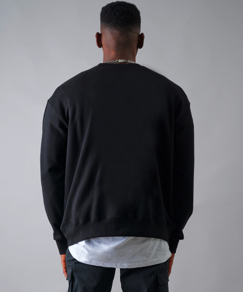 BEOM（ボム）の「ヘビー裏毛フライスウェットティーシャツ[ブラック]（スウェット・メンズ・その他・SMALL/MEDIUM/LARGE）」の3枚目の写真