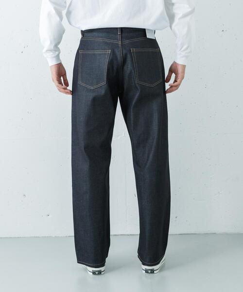 URBAN RESEARCH（アーバンリサーチ）の「SHIOTA　スーピマDENIM PANTSワイド#BOB（デニムパンツ・メンズ・インディゴブルー・28/30/32/34）」の4枚目の写真