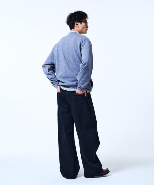 THE BOLDMAN(ザ ボールドマン)の「Rigid Wide Denim / リジットワイドデニム(デニムパンツ・メンズ・インディゴブルー/ブラック・LARGE/MEDIUM)」の12枚目の写真