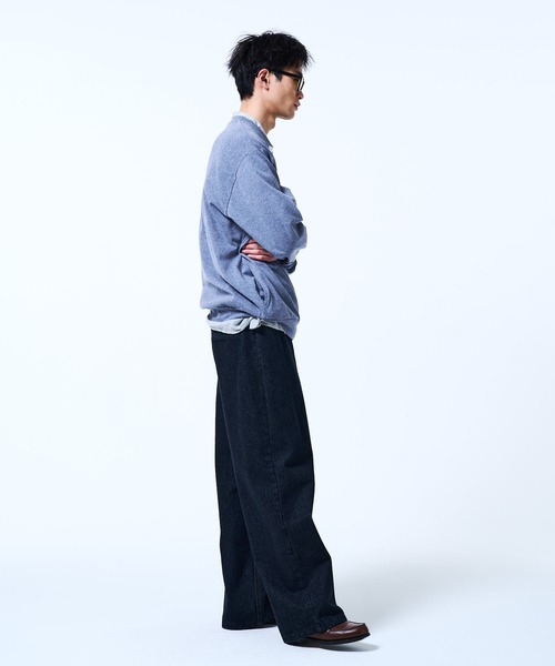 THE BOLDMAN(ザ ボールドマン)の「Rigid Wide Denim / リジットワイドデニム(デニムパンツ・メンズ・インディゴブルー/ブラック・LARGE/MEDIUM)」の13枚目の写真