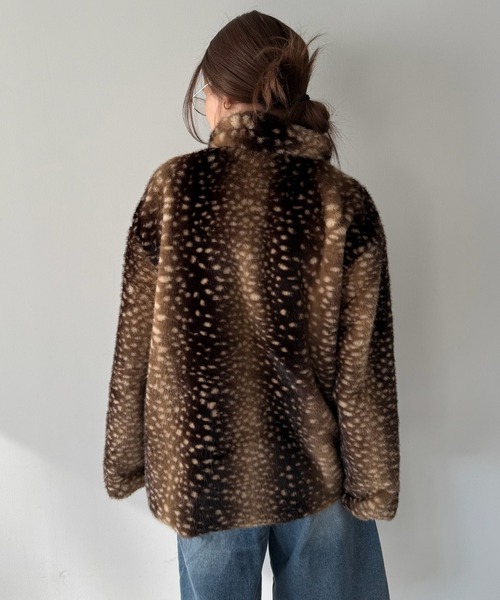 SANSeLF（サンセルフ）の「【SANSeLF】 バンビファージャケット  saw25a063（その他アウター・レディース・ベージュ/ブラウン・FREE）」の9枚目の写真