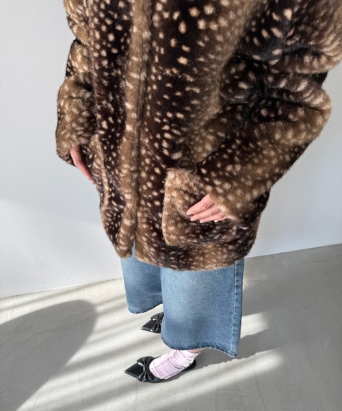 SANSeLF（サンセルフ）の「【SANSeLF】 バンビファージャケット  saw25a063（その他アウター・レディース・ベージュ/ブラウン・FREE）」の10枚目の写真