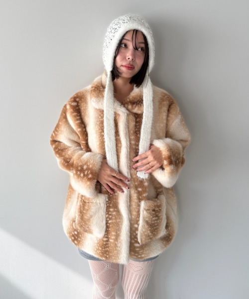 SANSeLF（サンセルフ）の「【SANSeLF】 バンビファージャケット  saw25a063（その他アウター・レディース・ベージュ/ブラウン・FREE）」の14枚目の写真