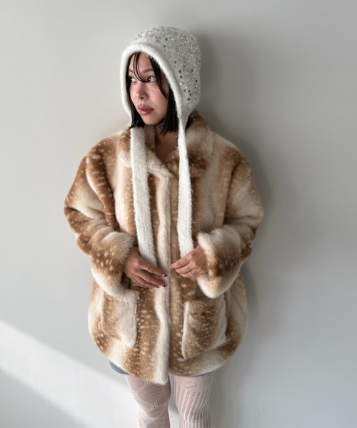 SANSeLF（サンセルフ）の「【SANSeLF】 バンビファージャケット  saw25a063（その他アウター・レディース・ベージュ/ブラウン・FREE）」の15枚目の写真