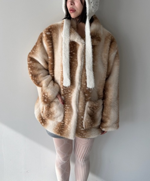 SANSeLF（サンセルフ）の「【SANSeLF】 バンビファージャケット  saw25a063（その他アウター・レディース・ベージュ/ブラウン・FREE）」の17枚目の写真