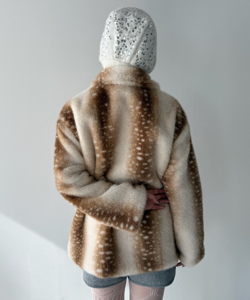 SANSeLF（サンセルフ）の「【SANSeLF】 バンビファージャケット  saw25a063（その他アウター・レディース・ベージュ/ブラウン・FREE）」の22枚目の写真