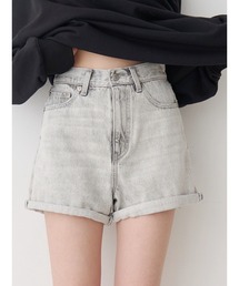 EVRIS | ヴィンテージライクカラーショートデニムパンツ【セットアップ着用可能】(デニムパンツ)