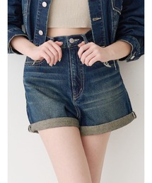 EVRIS | ヴィンテージライクカラーショートデニムパンツ【セットアップ着用可能】(デニムパンツ)