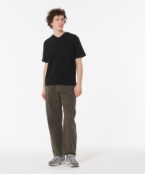 coca（coca）（コカ）の「ベーシックVネック半袖Tシャツ（Tシャツ/カットソー・メンズ・ブラック/ホワイト・M/L/2XL/3XL/XL）」の11枚目の写真