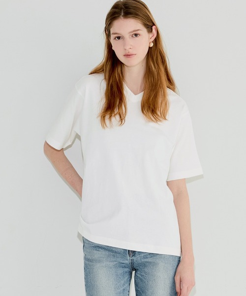 coca（coca）（コカ）の「ベーシックVネック半袖Tシャツ（Tシャツ/カットソー・メンズ・ブラック/ホワイト・M/L/2XL/3XL/XL）」の7枚目の写真