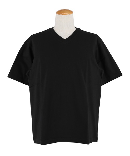 coca（coca）（コカ）の「ベーシックVネック半袖Tシャツ（Tシャツ/カットソー・メンズ・ブラック/ホワイト・M/L/2XL/3XL/XL）」の4枚目の写真