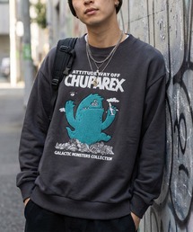 【83】モンスターデザイン サガラ刺繍 裏毛 スウェット/メンズ/レディース/ユニセックス