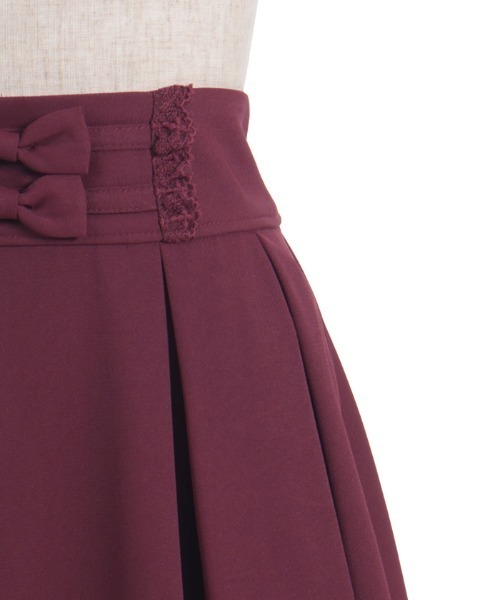 axes femme POETIQUE（アクシーズファムポエティック）の「バックレースアップミドルＳＫ（スカート・レディース・ブラック/ブラウン/ワイン・MEDIUM）」の21枚目の写真