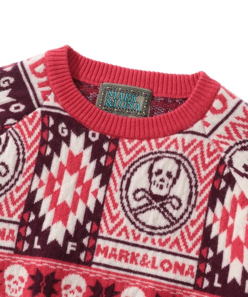 MARK & LONA(マークアンドロナ)の「Lonato Cashmere Knit(ニット/セーター・レディース・チャコール/ホワイト・36)」の7枚目の写真