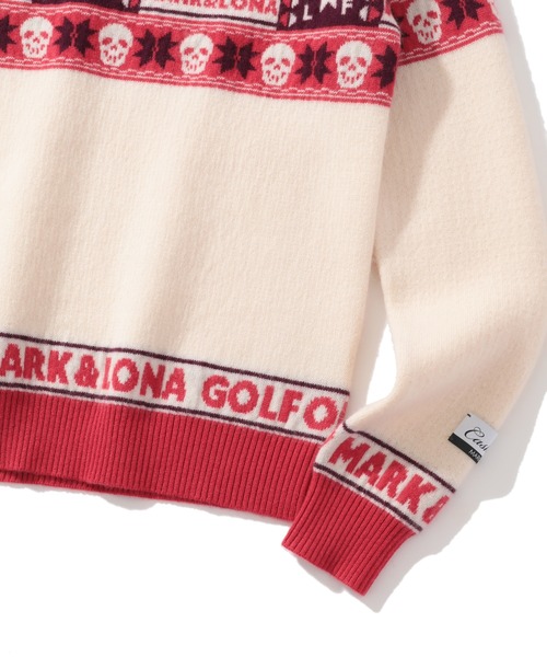 MARK & LONA(マークアンドロナ)の「Lonato Cashmere Knit(ニット/セーター・レディース・チャコール/ホワイト・36)」の8枚目の写真