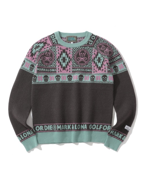 MARK & LONA(マークアンドロナ)の「Lonato Cashmere Knit(ニット/セーター・レディース・チャコール/ホワイト・36)」の13枚目の写真