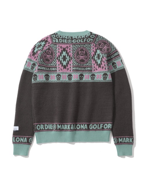 MARK & LONA(マークアンドロナ)の「Lonato Cashmere Knit(ニット/セーター・レディース・チャコール/ホワイト・36)」の3枚目の写真