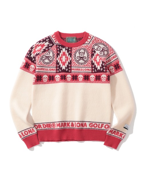 MARK & LONA(マークアンドロナ)の「Lonato Cashmere Knit(ニット/セーター・レディース・チャコール/ホワイト・36)」の11枚目の写真