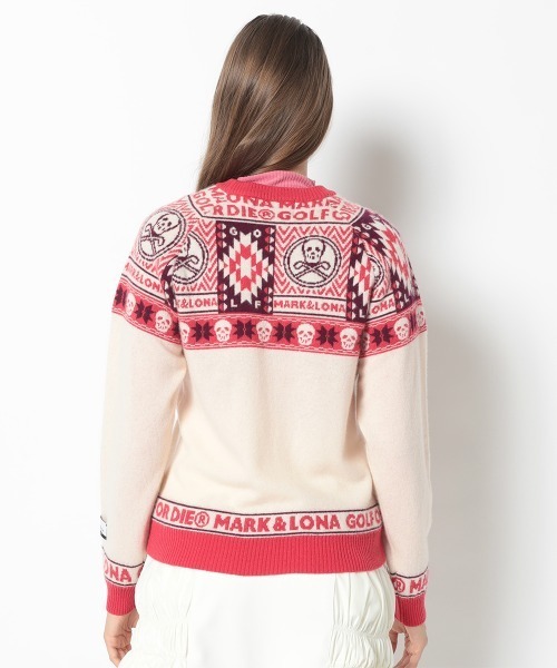 MARK & LONA(マークアンドロナ)の「Lonato Cashmere Knit(ニット/セーター・レディース・チャコール/ホワイト・36)」の5枚目の写真