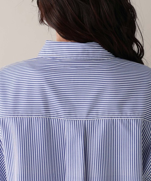 RAGEBLUE（レイジブルー）の「カラーストライプシャツ（シャツ/ブラウス・レディース・ネイビー/ピンク/グリーン・FREE）」の22枚目の写真