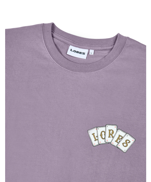 LORES(ロアス)の「Poker S/S Tee - Purple(Tシャツ/カットソー・レディース・その他・L/XL/M)」の3枚目の写真