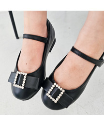 FROMBEBE（フロムベベ）の「ブランキュービック シンプル 女の子 靴 フラット（ドレスシューズ）」