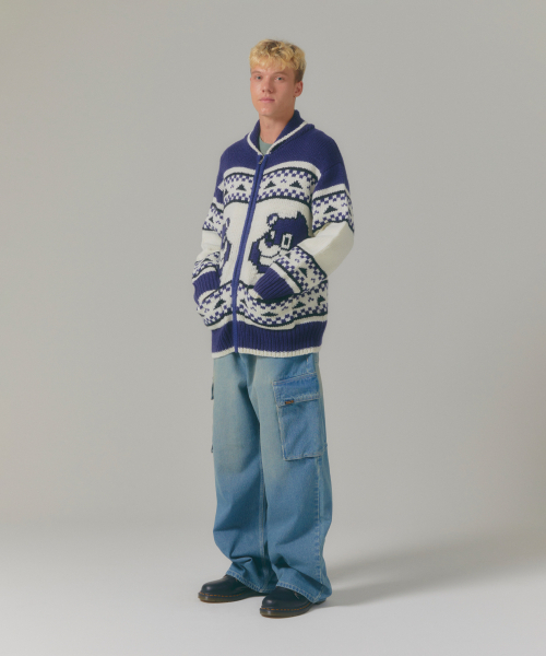 LMCの「LOOSE FIT DENIM CARGO PANTS vintage blue(デニムパンツ・レディース・その他・S/M/L)」の2枚目の写真