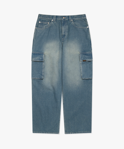 LMCの「LOOSE FIT DENIM CARGO PANTS vintage blue(デニムパンツ・レディース・その他・S/M/L)」の3枚目の写真