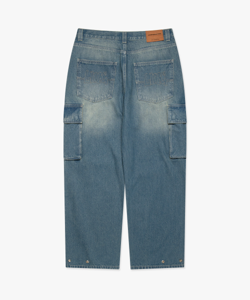 LMCの「LOOSE FIT DENIM CARGO PANTS vintage blue(デニムパンツ・レディース・その他・S/M/L)」の4枚目の写真
