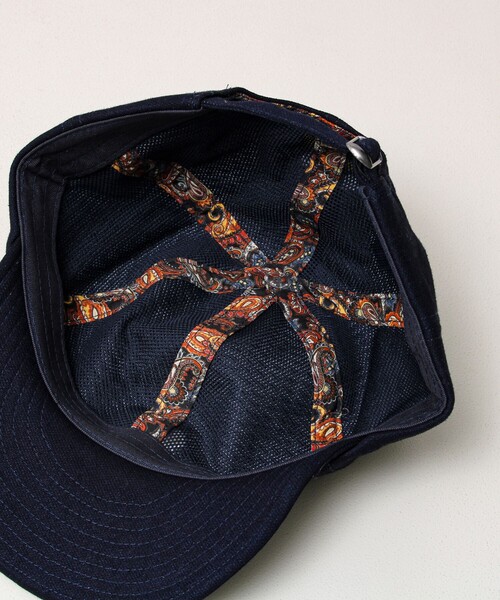 GLOSTER（グロスター）の「【前後で楽しむ刺繍デザイン】BARBERキャップ（キャップ・メンズ・インディゴブルー/ブラック・FREE）」の6枚目の写真