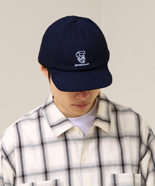 GLOSTER（グロスター）の「【前後で楽しむ刺繍デザイン】BARBERキャップ（キャップ・メンズ・インディゴブルー/ブラック・FREE）」の13枚目の写真
