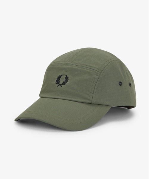 FRED PERRY(フレッドペリー)の「5 Panel Ripstop Cap/5パネルリップストップキャップ(キャップ・メンズ・ブラック/ダークカーキ/ネイビー/カーキ・ONE SIZE)」の2枚目の写真