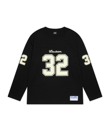 FOOTBALL LONG SLV TEE black