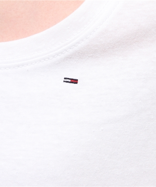 HILFIGER DENIM（ヒルフィガーデニム）の「ベーシックワンポイントTシャツ（Tシャツ/カットソー・レディース・ホワイト/グレー/グレー系その他/ネイビー/レッド・X-SMALL/SMALL/MEDIUM）」の12枚目の写真