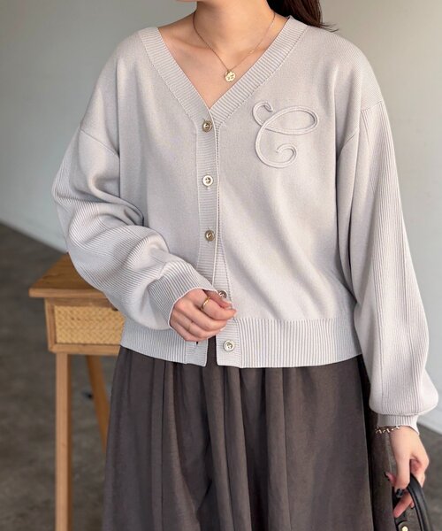 Chez toi(シェトワ)の「ボレロニットカーディガン(カーディガン/ボレロ・レディース・ネイビー/ライトグレー/ピンク・FREE)」の5枚目の写真